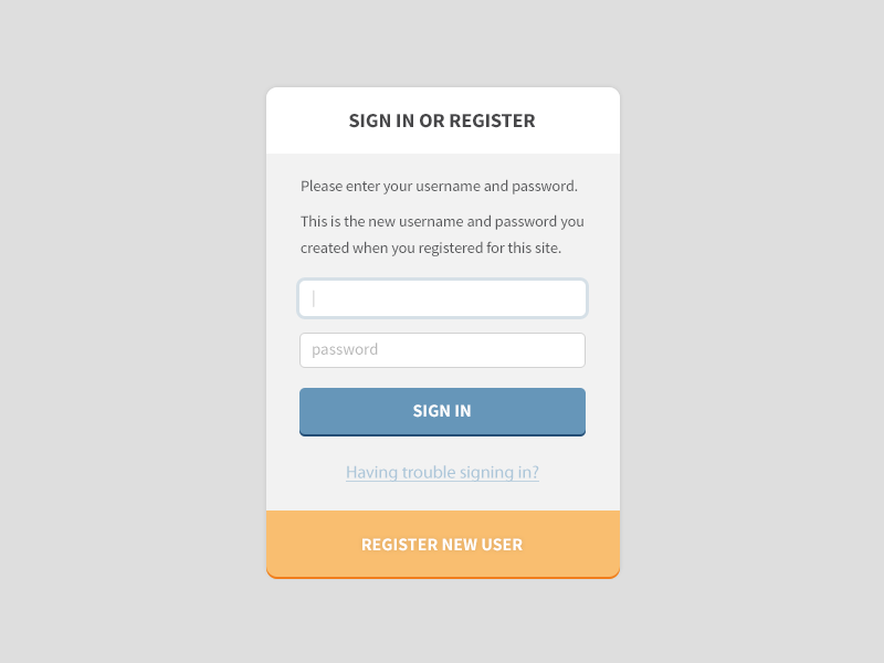 Sign In or Register colors gif login registration sign in web