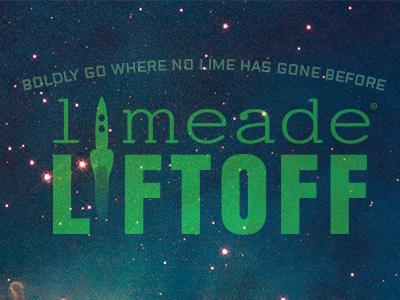 Liftoff branding galaxy green liftoff lime logo rocket space stars theme