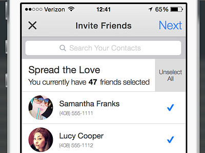 Invite interface invite ios sketch sketch app ux vector