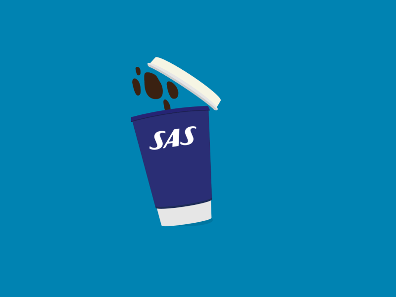 Coffee on the go (GIF) 2d animation cel coffee gif sas