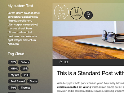 Armonia Wordpress blog flat wordpress wp