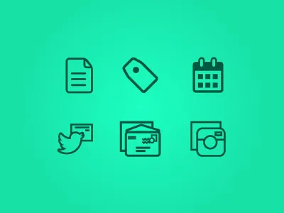 1st Icon set icon set icons instagram social twitter vector