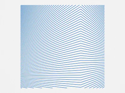 Corner architecture blue corner design geometry lines minimal parametric space
