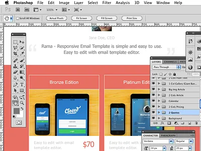 Just Another Screen Capture branding campaign monitor design email email design email marketing email template mailchimp marketing template ui wip