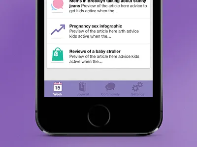 WTE iPhone App appcard flat icon iphone mobile ui