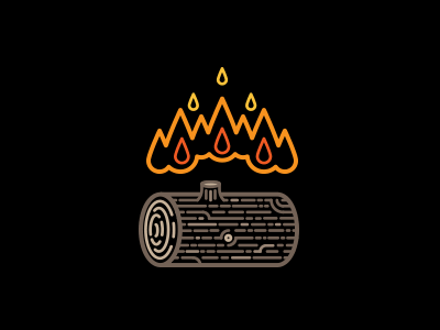 Lil' Yule Log gif illustration log yule yule log