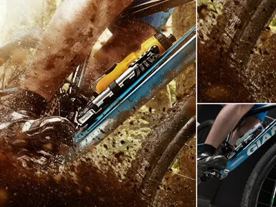 Mountain Bike Accessories Client althetic biking design mountainbike offroad photoshop postproduction sports topeak training