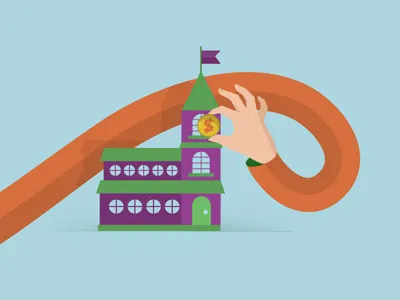 Paying for Education? education graphic hand money school