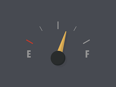 Fuel Gauge automatic car flat gauge icon illustration meter vector