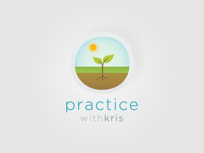 Yoga logo dirt grass illustration leaf logo meditation mindfulness plant sky sun video yoga