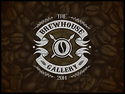 The Brewhouse Gallery | Emblem art beer coffee craft hand lettering logo print studio typography vintage