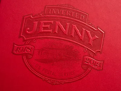 Inverted Jenny Box Lid / with Simon Frouws crest embossing seal