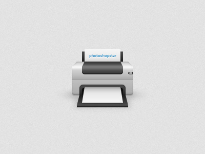 Printer Icon icon photoshop printer tutorial vector