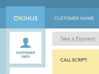 Okinus User Interface design fireworks flat subtle user interface web