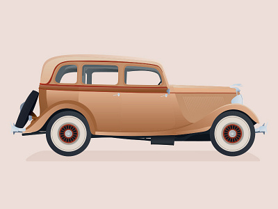 Ford 1934 Sedan 1930 car classic ford illustration model road sedan travel vintage