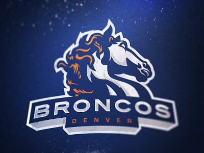 Denver Broncos broncos football horse logo sports