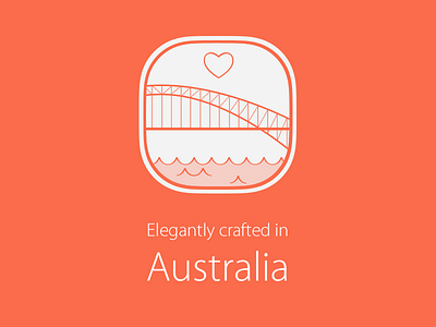 Crafted In Australia australia badge crafted footer landmark location sydney