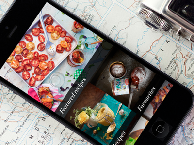 Home Screen app food food app food website iphone menu paper texture ui