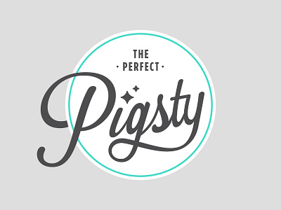 The Perfect Pigsty identity logo pig pigsty the perfect pigsty