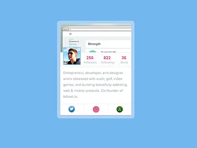 Dribbblecard card dribbble profile