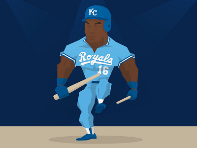 Bo athlete baseball bat bo bo knows football illustration jackson kansas city royals