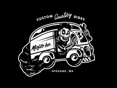 Live Fast, Play Hard car classic garage greaser mechanic skeleton skull vintage whip