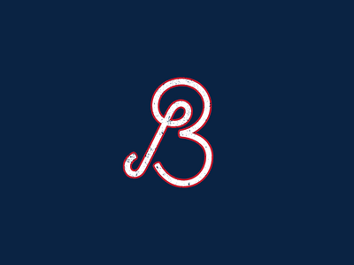 Boston Red Sox baseball boston hand lettering handlettering lettering logo mlb nationals navy red redsox