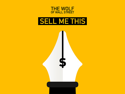 Sell Me This Pen film leonardo dicaprio martin scorsese minimal movie poster print sell me this pen the wolf of wall street