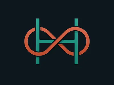 Infinite Horizons brand h identity infinity logo loop mark space travel type