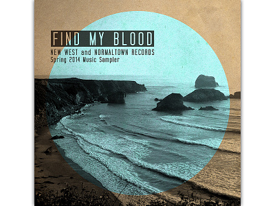 New West Records Music Sampler album music typography