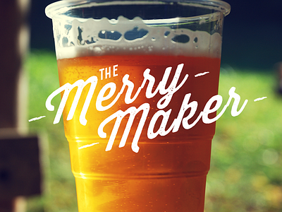 Merry Maker bar title bar branding drink identity typography