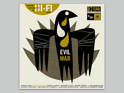 Evil War album cover illustration mixtape ten songs a week tsaw