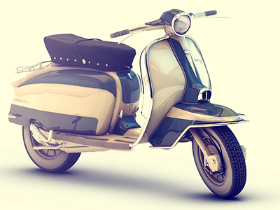 Lambretta LI 125 -62 3d c4d cgi cinema 4d lambretta render scooter