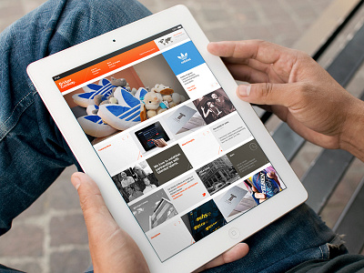 Ipad - Landing Page mobile ui web