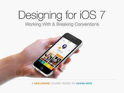 New Skillshare Class! app app design apps color colorful design flat ios 7 sarah mick skillshare