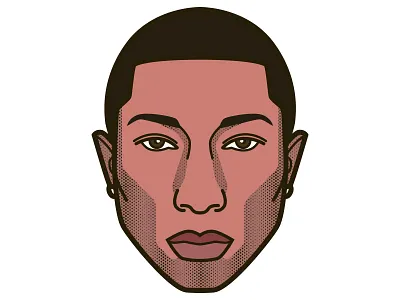 #16 Pharrell digital freelance illustrator illustration pharrell portrait vector williams