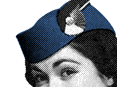 Screenprint Detail 2 colour art artwork bitmap graphic halftone print screenprinting