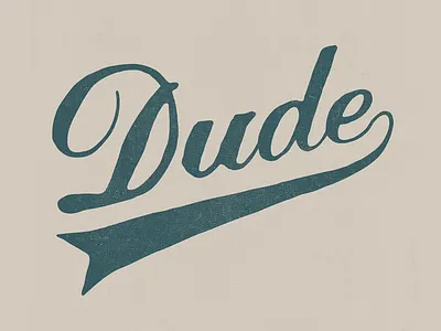 Dude lebowski script typography vintage