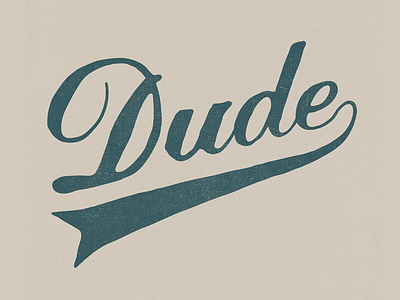 Dude lebowski script typography vintage