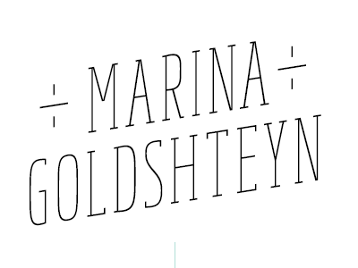 oh hai logo marina goldshteyn typography