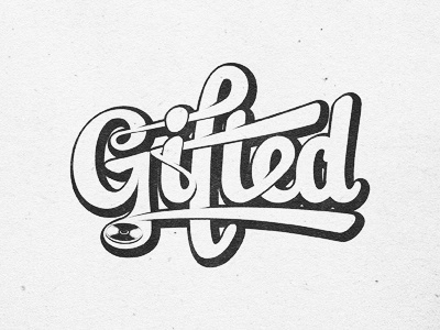 Gifted custom hand drawn lettering music typography