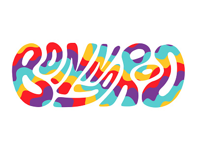 Bonnaroo Alternative Logo bonnaroo design drawing graphic design illustration lettering psychedelic typography