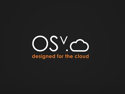 OSV.cloud Cool Branding :D brand cloud design icon idea logo negatif operating system orange os platform smart