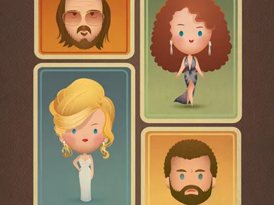 American Hustle american hustle amy adams bradley cooper christian bale cute jennifer lawrence jerrod maruyama kawaii