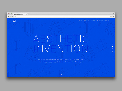 Aesthetic Invention Website colfax construction design invention jersey maker new objects one pager product website