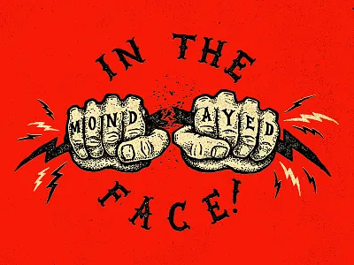 Mondayed In The Face illustration monday tattoo