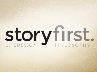 storyFirst Logo Design approach design approach lifedesign philosophy story storyfirst storytelling