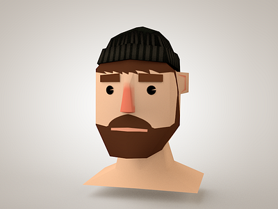 Lumberjacker Avatar 3d bear cinema game head hipster low poly lumberjack