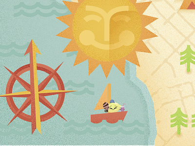 OC Fair Artwork beach costamesa fair illustration illustrator oc ocean ocfair sun texture
