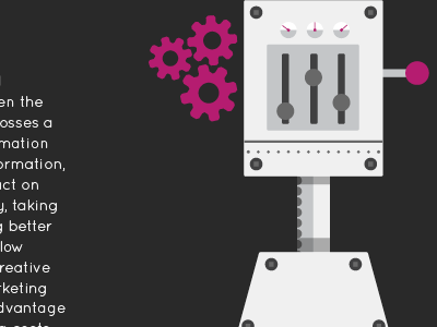 Crunching Machine automated gears illustration machine mechanical vector